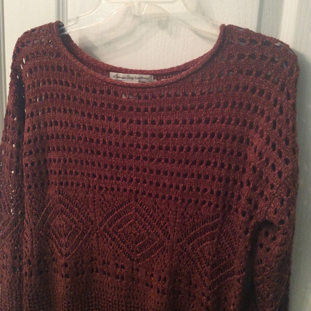 NWOT American Rag rust color knitted sweater